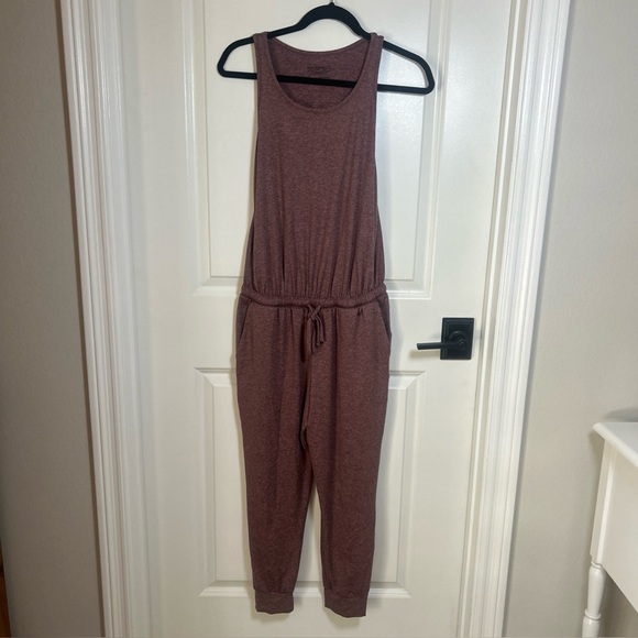 Patagonia Women's Small Seabrook Jumpsuit Cone Brown Sleeveless Casual Active - Picture 4 of 11